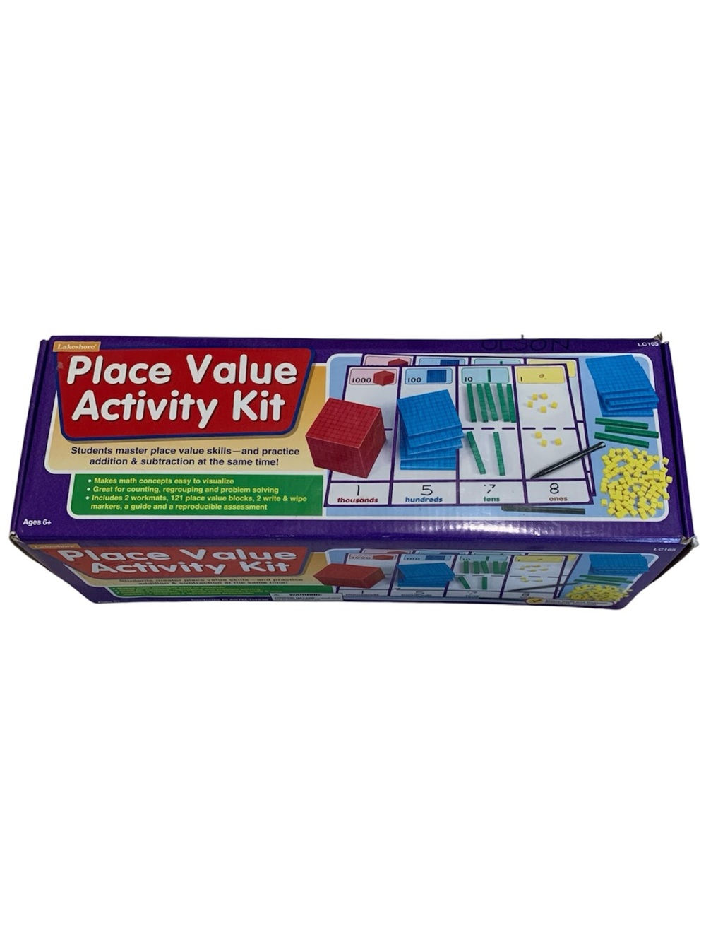 Lakeshore Place Value Activity Kit 121 Piece Math Home School Learning Kit
